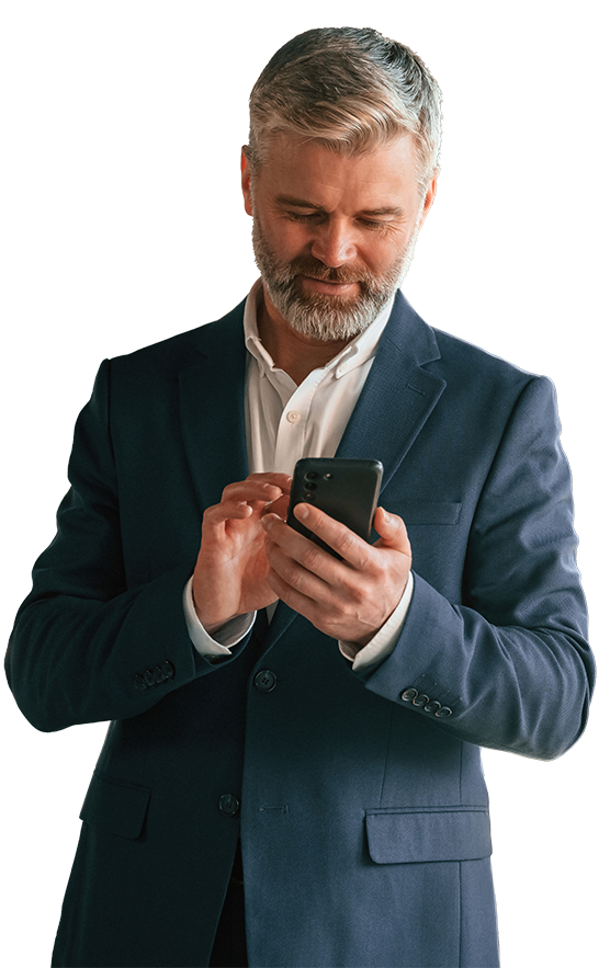 Homem no celular
